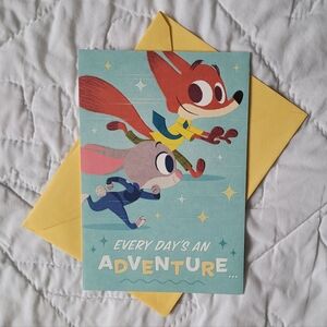 2/$15 🌼 Zootopia Happy Birthday Greeting Card